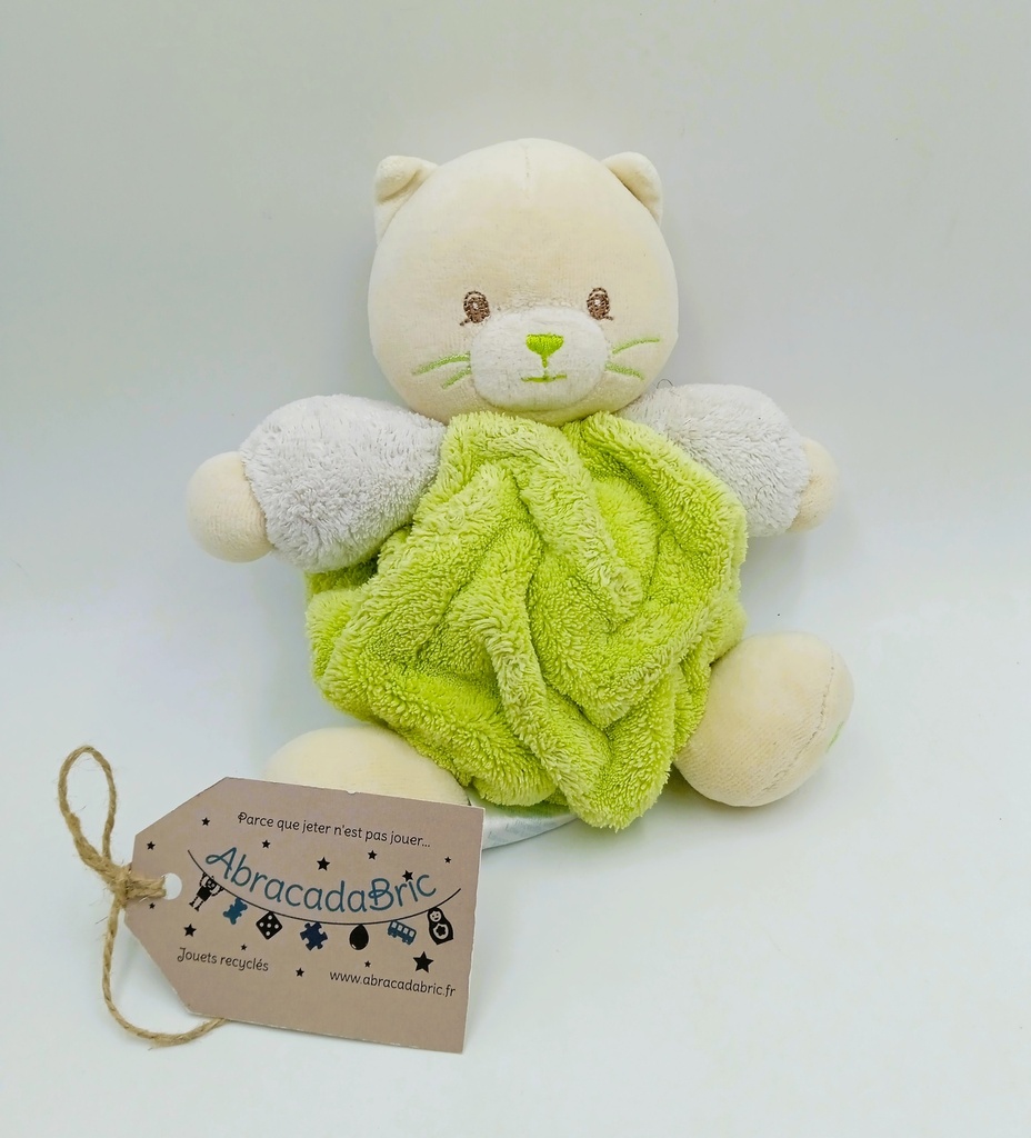 Doudou chat vert - KALOO