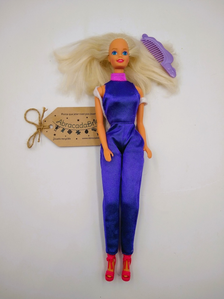 Barbie en combinaison violette vintage - MATTEL