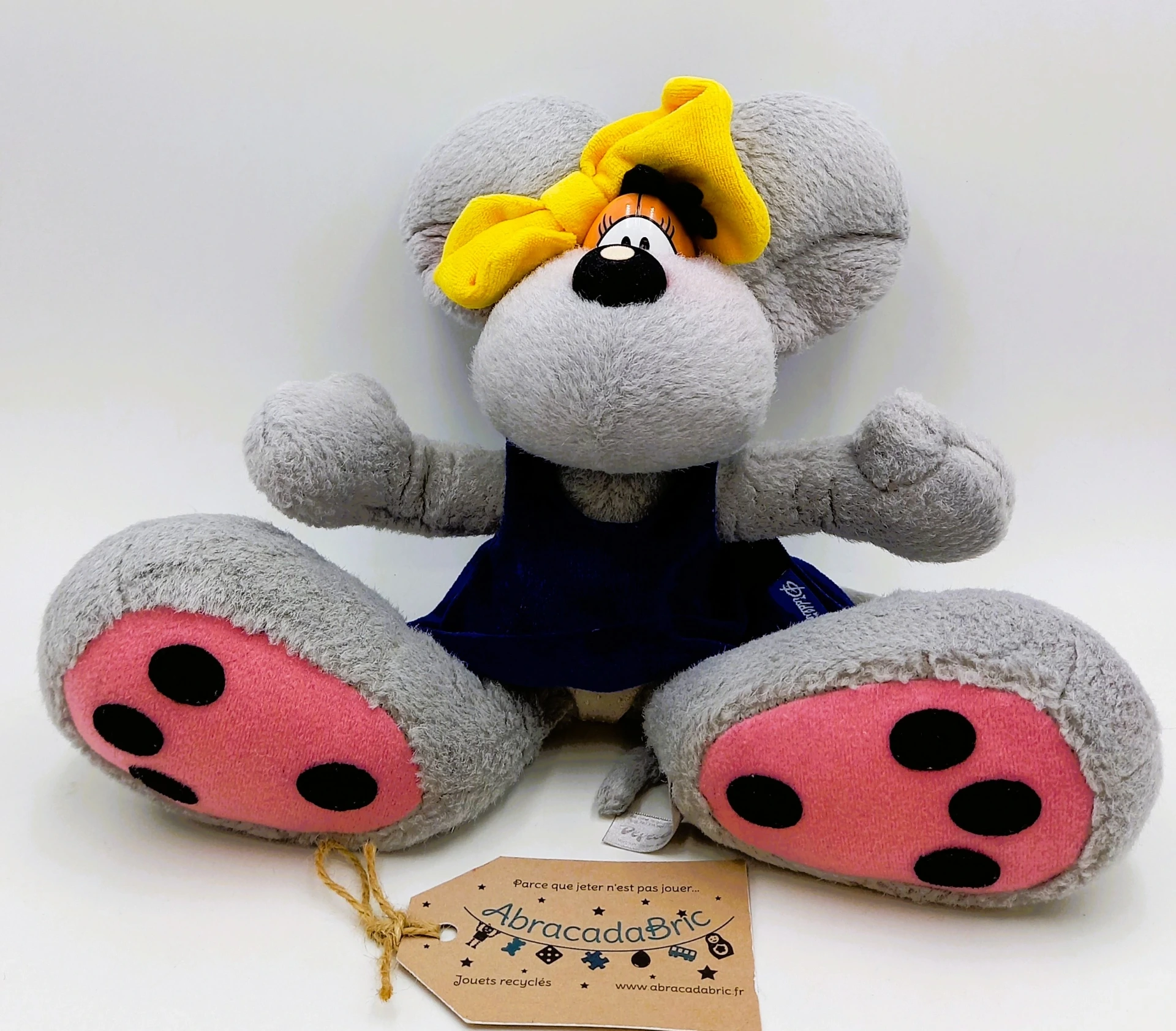 Peluche Diddlina à robe bleue 27cm - DEPESCHE
