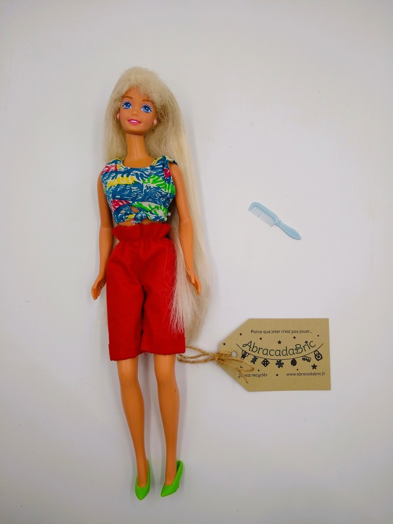 Barbie en short rouge 70's vintage - MATTEL