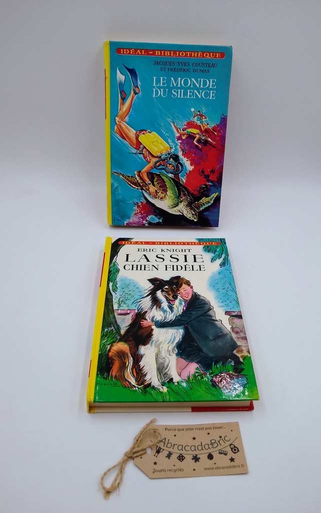 "Le monde du silence" & "Lassie chien fidèle" - iDEAL BiBLiOTHEQUE HACHETTE