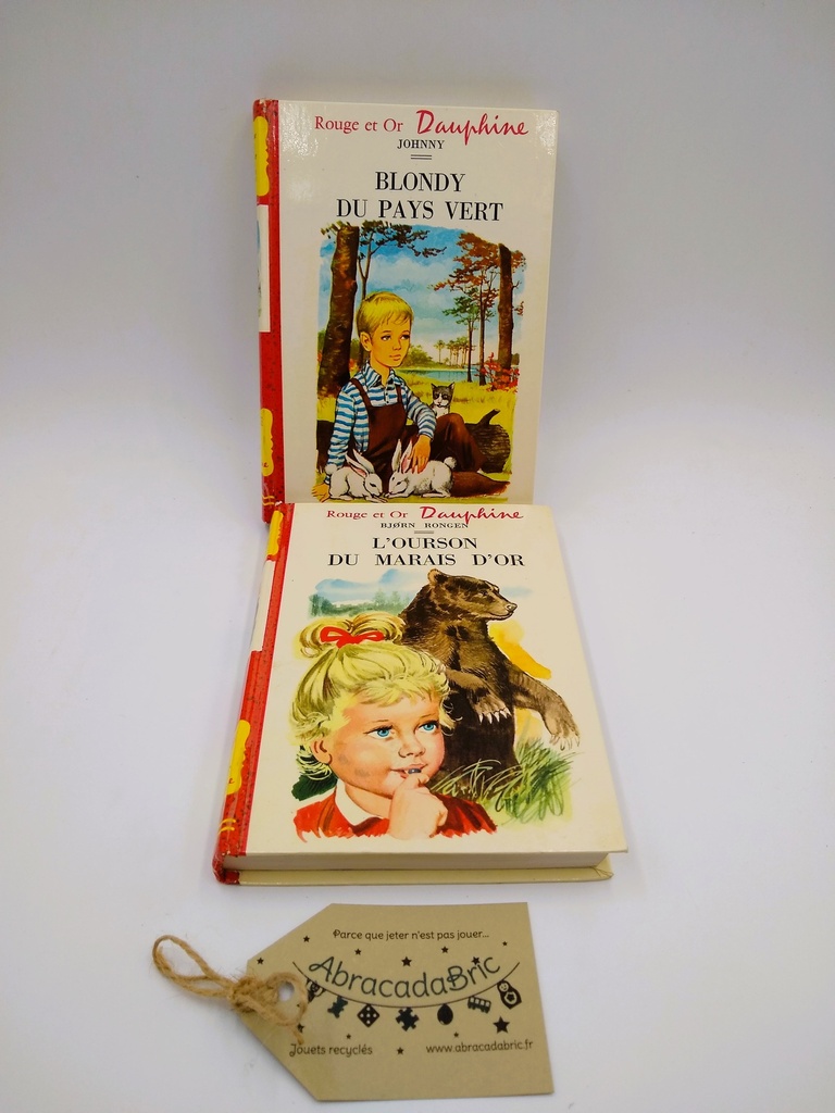 "Blondy du pays vert" & " L'ourson du marais d'or" - ROUGE ET OR