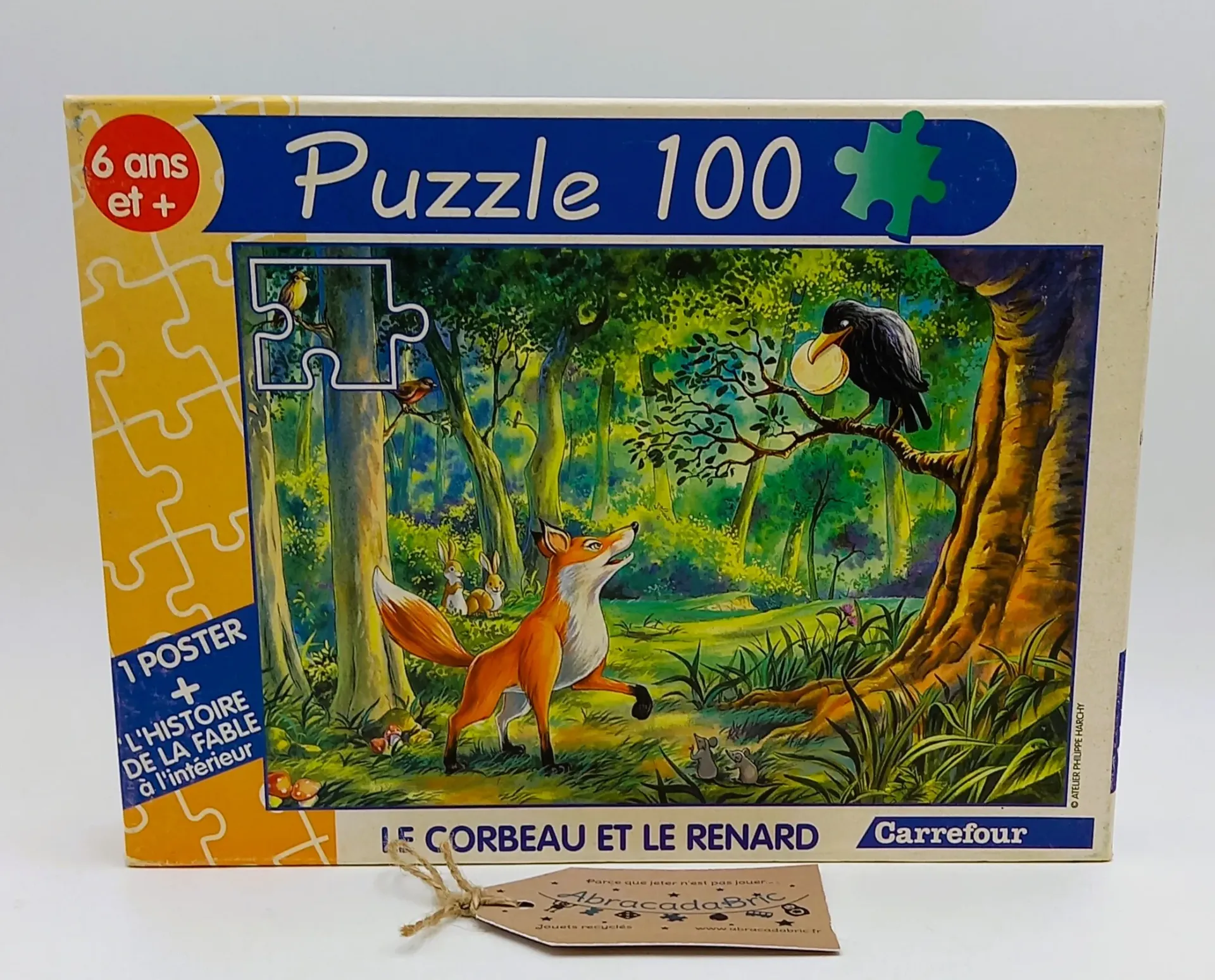 Puzzle "Le corbeau et le renard" - CARREFOUR