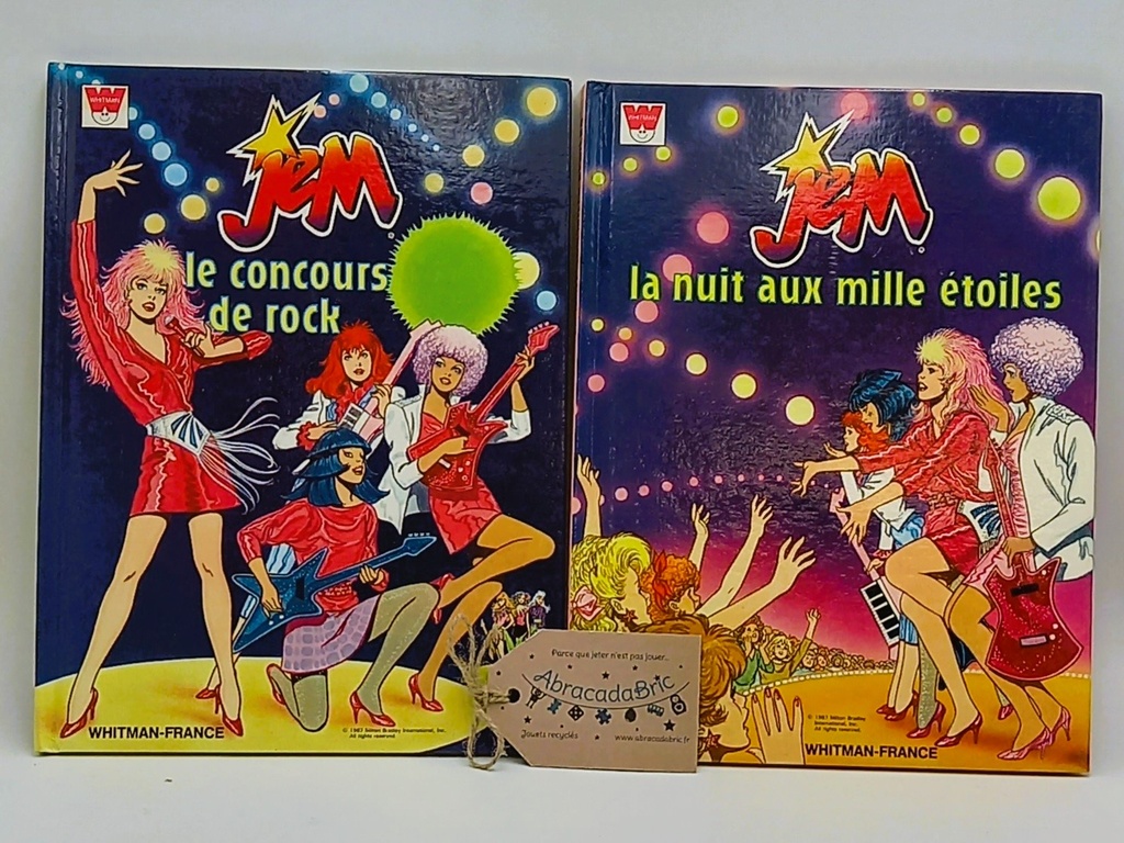 Lot X2 Jem "La nuit aux mille étoiles" & "Le concours de Rock" 1987 - WHiTMAN FRANCE
