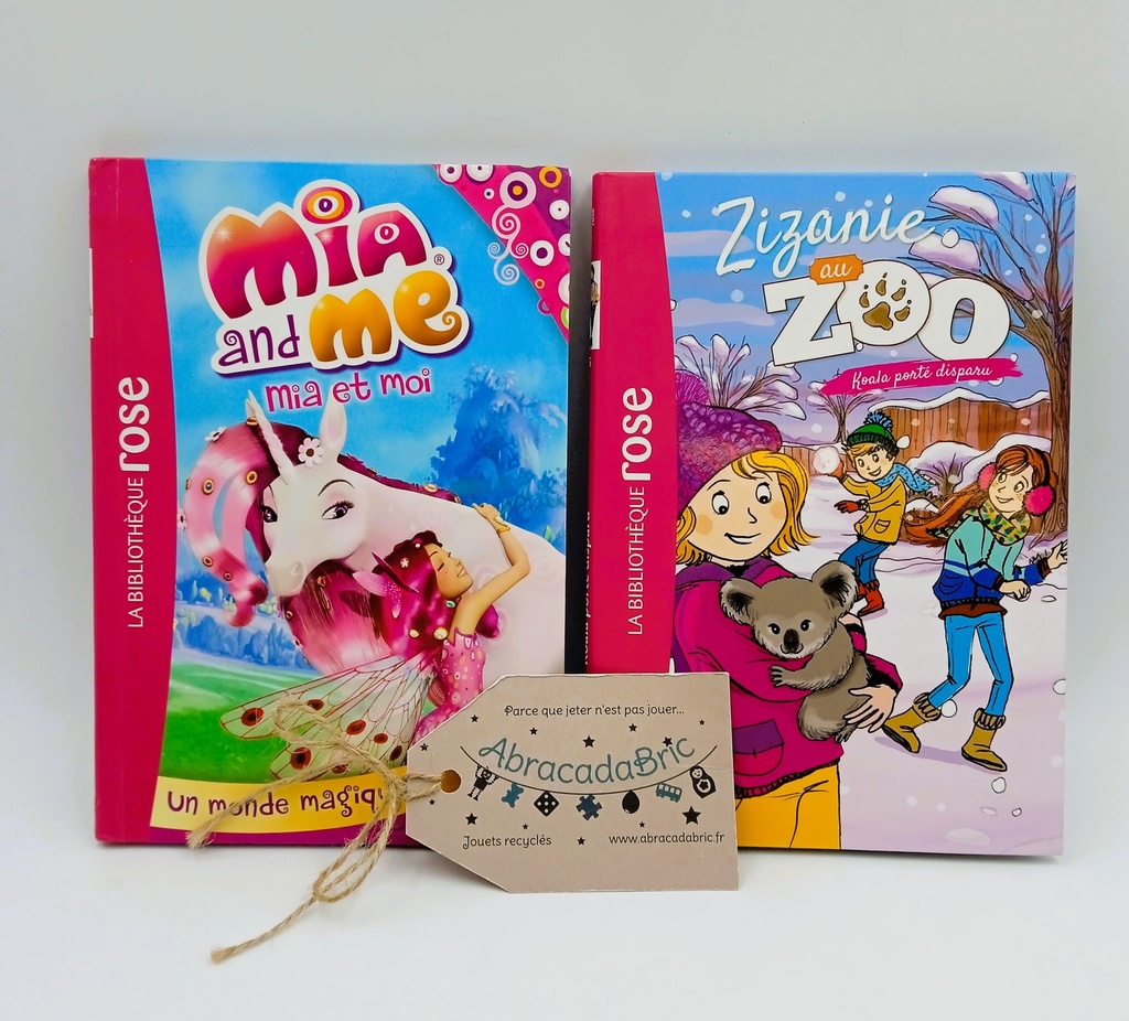 "Mia et moi" et "Zizanie au zoo" - LA BiBLiOTHEQUE ROSE