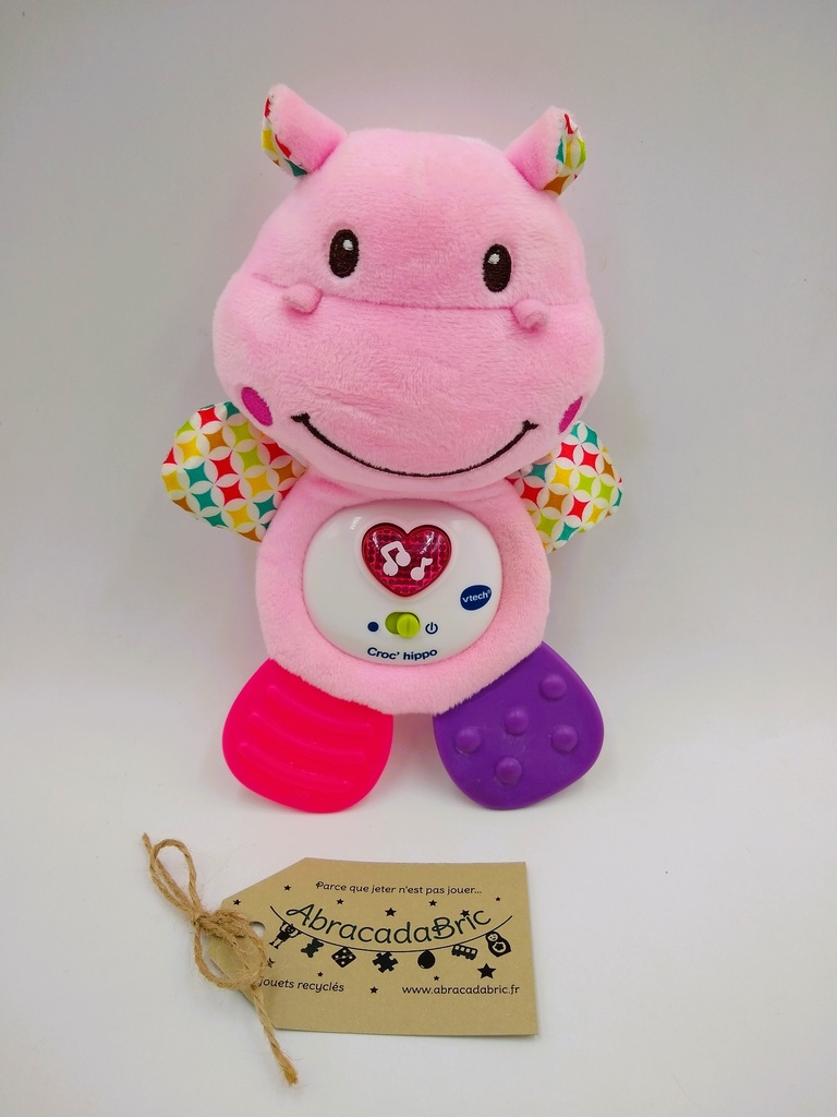 Croc hippo rose et musical 20cm - VTECH