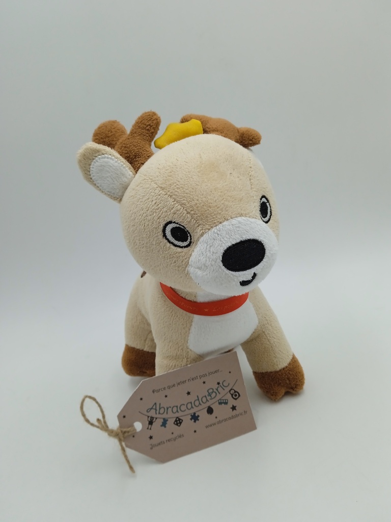Peluche renne 22cm - SERGENT MAJOR