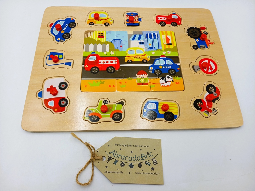 Puzzle bois « les véhicules » SMALi