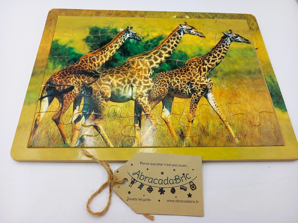 Puzzle "les girafes" bois 25p 