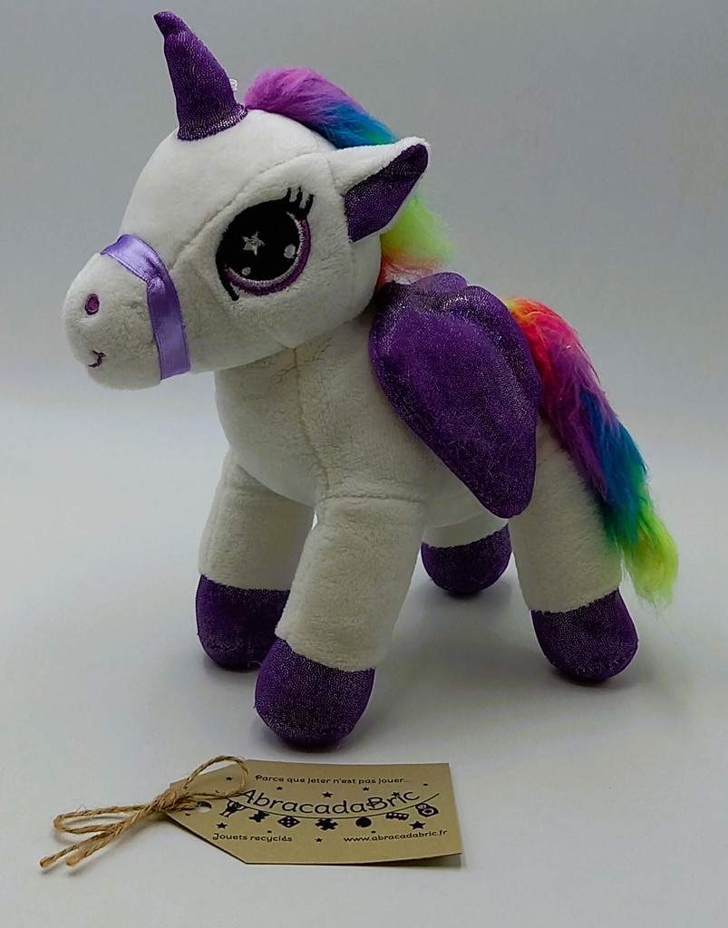 Licorne blanche et violette