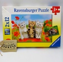 Puzzle "La découverte des chats" 2x12p - RAVENSBURGER 