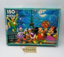 Puzzle "Mickey et ses amis à Paris" 150p Vintage - CLEMENTONi 