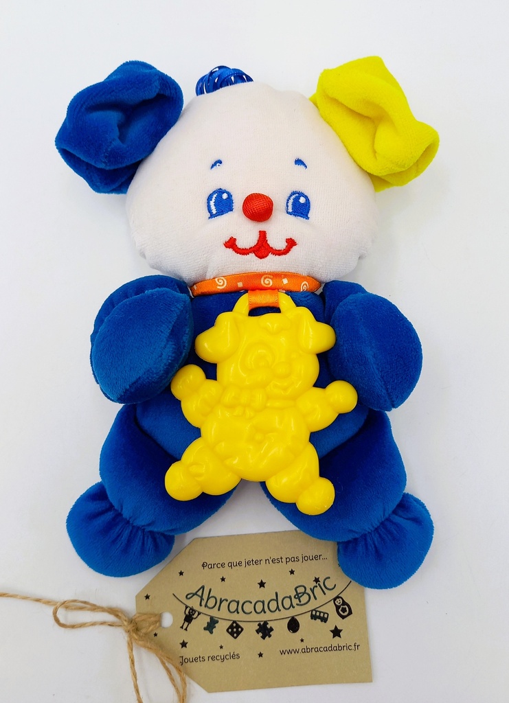 Mon ourson bleu avec anneau de dentition- FiSHER PRiCE