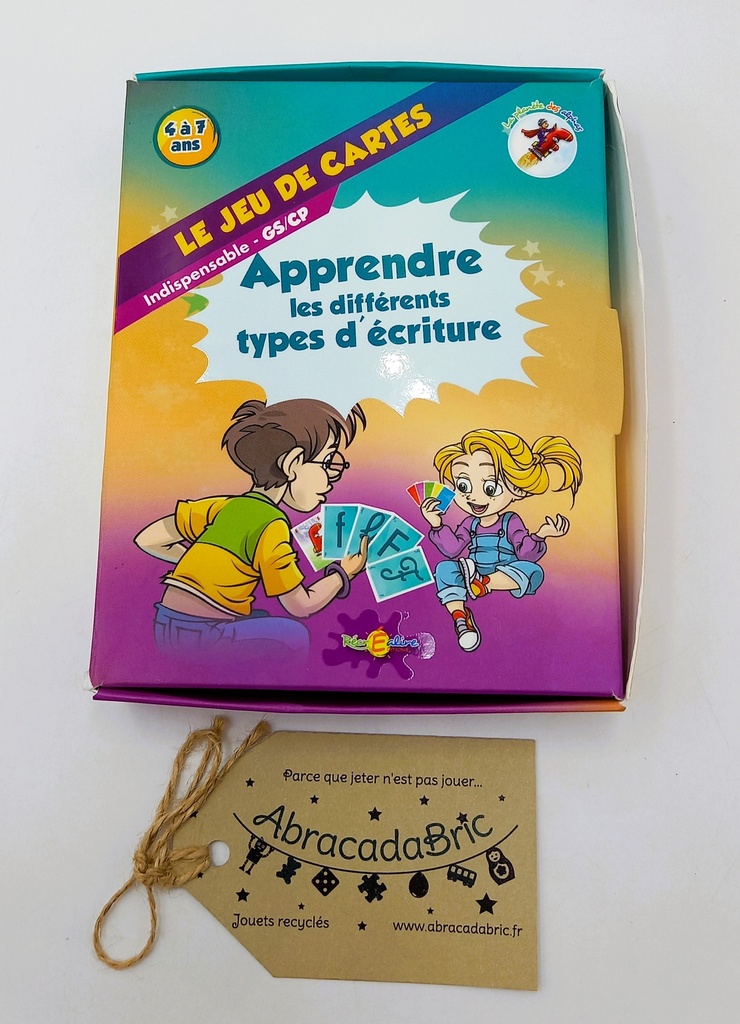 Le jeu de cartes : apprendre les différents types d'écriture - RECREALiRE  