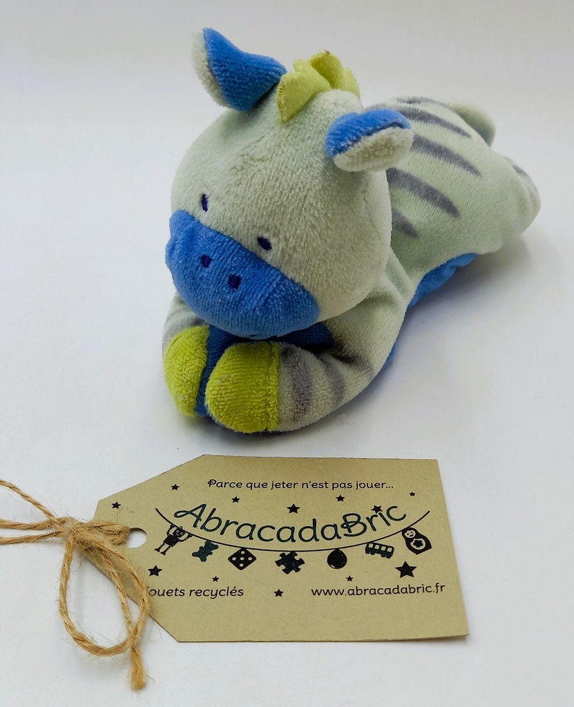 Peluche-hochet zèbre aux pattes aimantée 18 cm - BEBE CONFORT