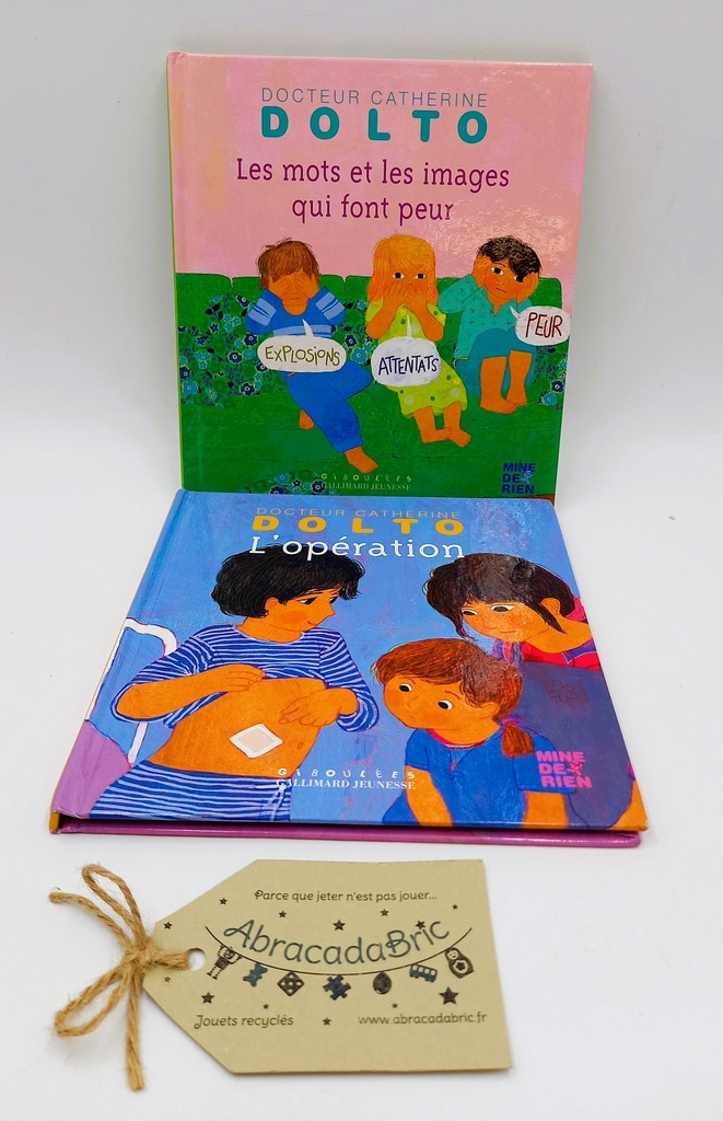 Lot 2 livres C. Dolto « l'opération » et « les mots et les images qui font peur» - GALLiMARD