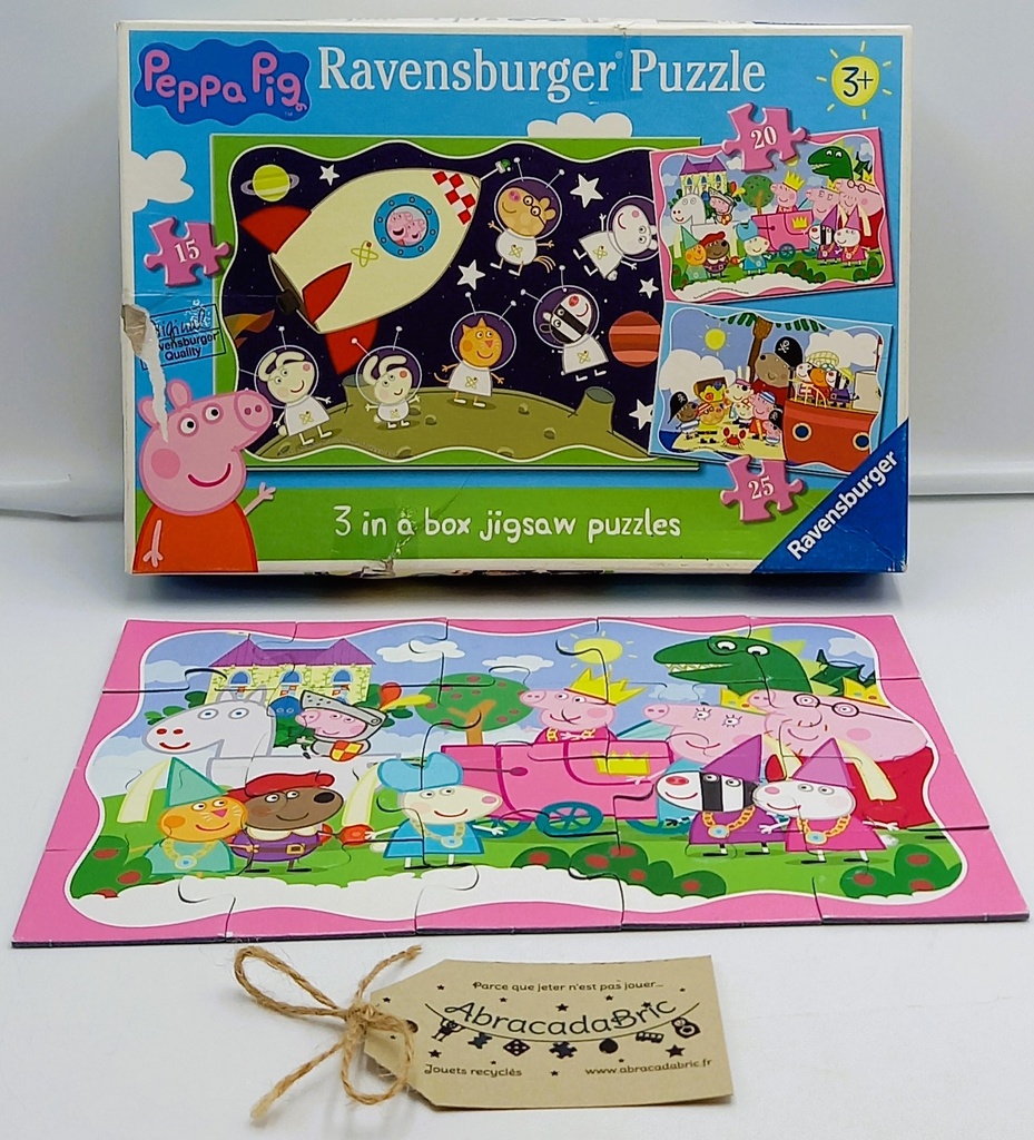 Puzzle Peppa Pig 15p-20p-25p RAVENSBURGER 
