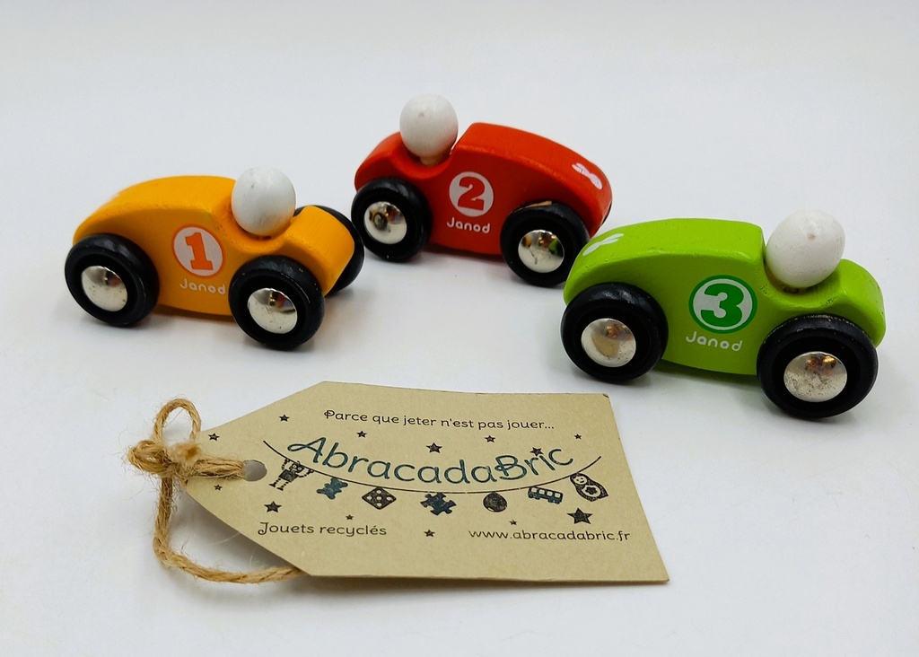 Voitures de course en bois - JANOD  