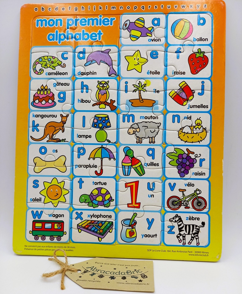 Puzzle mon premier alphabet - LE LiVRE CLUB