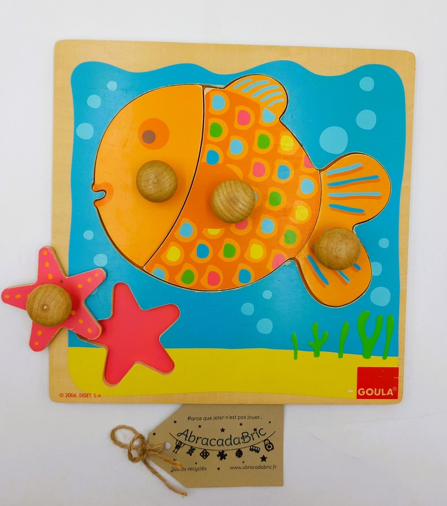 Puzzles en bois "Poisson"- GOULA 