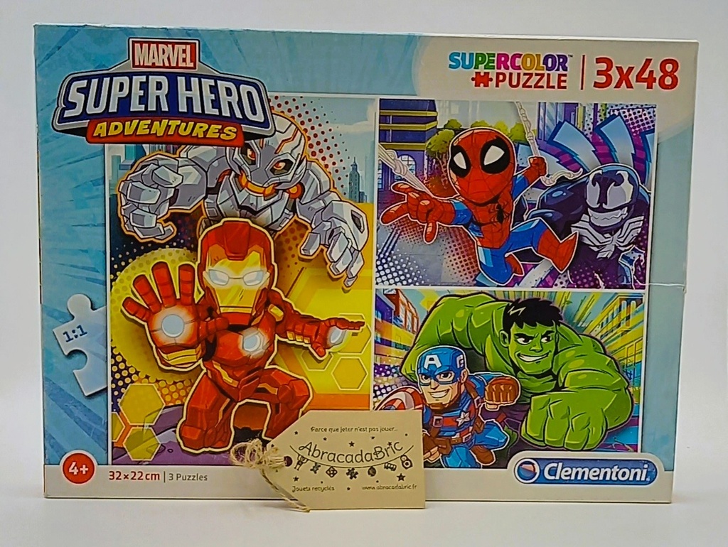 Puzzle Marvel super hero adventures 2x48p - CLEMENTONi 