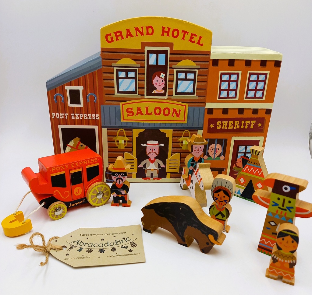 Grand hôtel Far West en bois  - JANOD