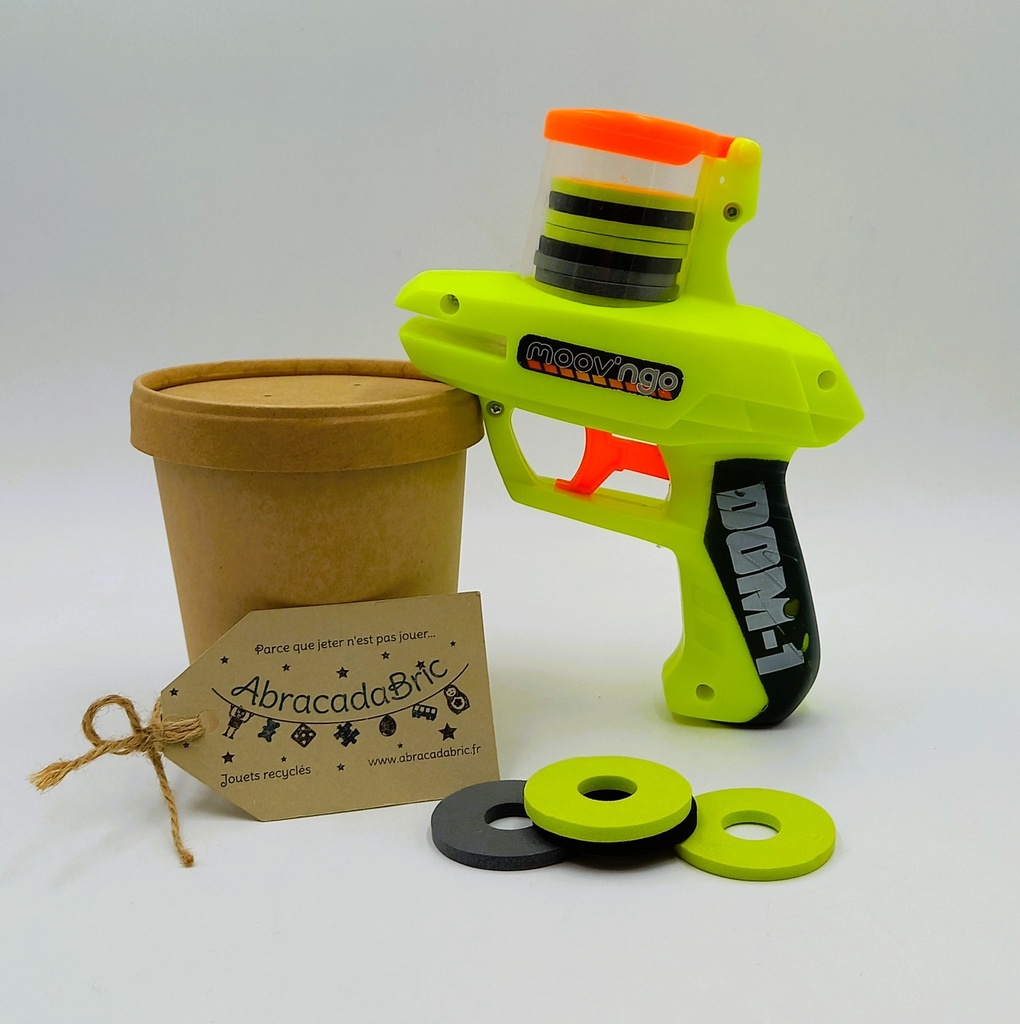 Pistolet lanceur de disque en mousse Dom-1  -  MOOV'NGO