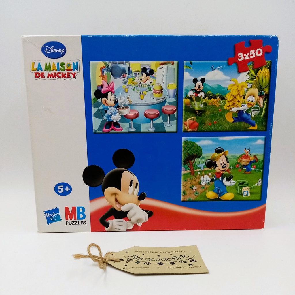 Puzzle "la maison de Mickey" 3x50p - HASBRO MB