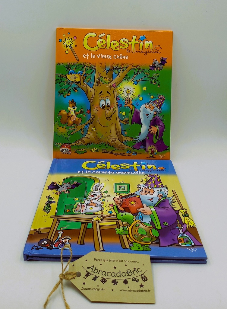 Lot x2 Célestin le magicien "la carotte ensorcelée" & "le vieux chêne"! - CARAMEL 