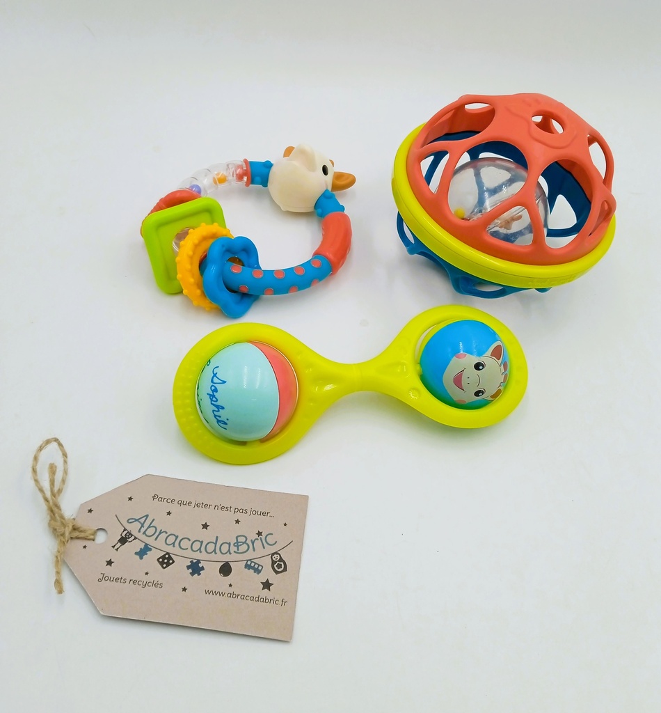 Lot 3 hochets - SOPHiE LA GiRAFE