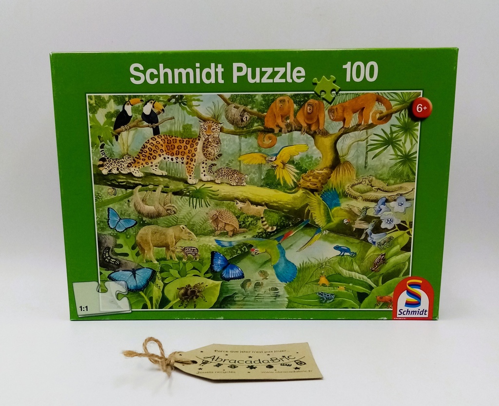 Puzzle «Animaux de la fôret équatoriale » 100p - SCHMIDT 