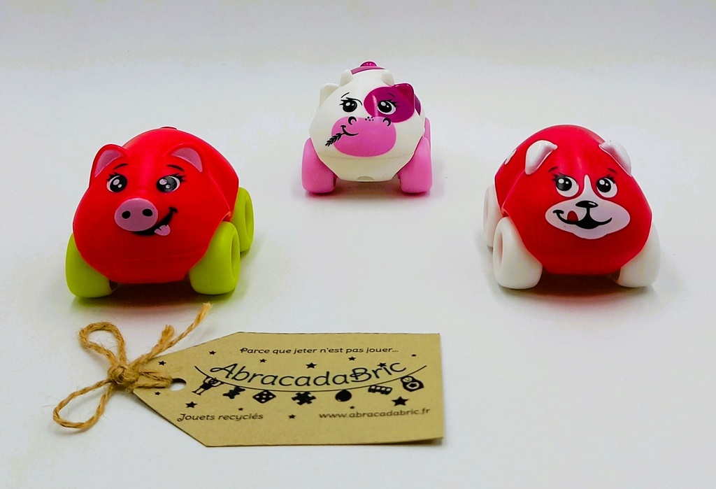 Voitures animaux x3 - SMOBY