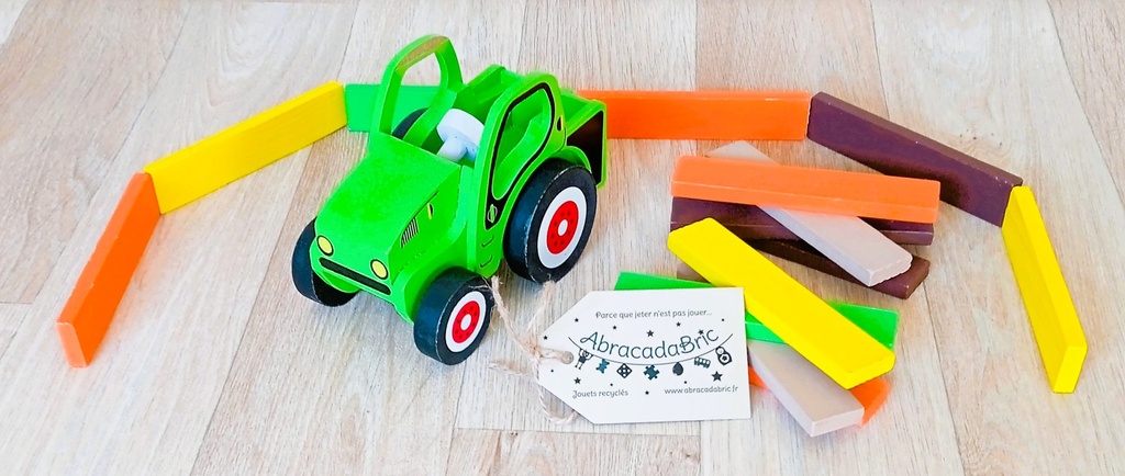 Jeu de construction en bois