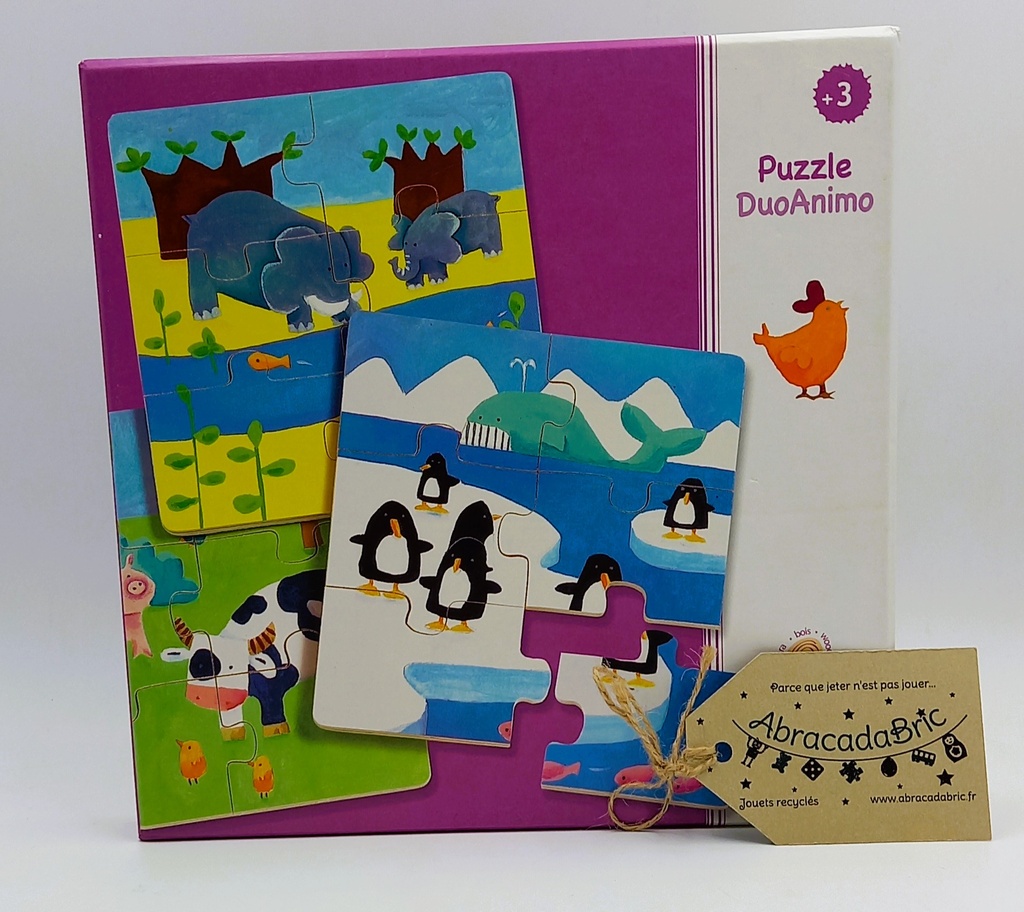Puzzle DuoAnimo 3x6p - DJECO 