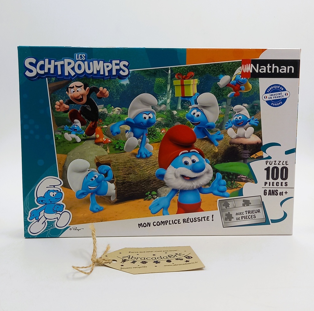 Puzzle La grande famille des Shtroumpfs 100p - NATHAN