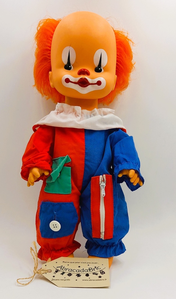 Poupon clown vintage 34cm - MiGLiORATi