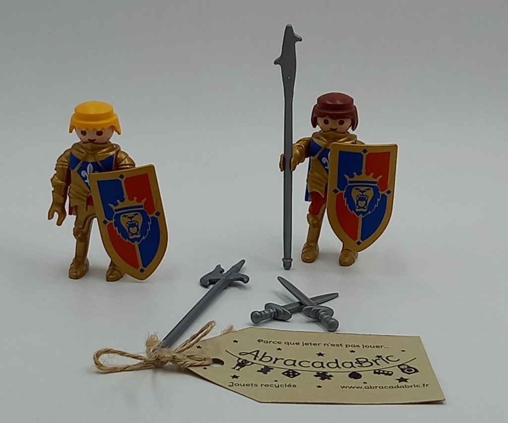 2 figurines chevaliers - PLAYMOBiL 