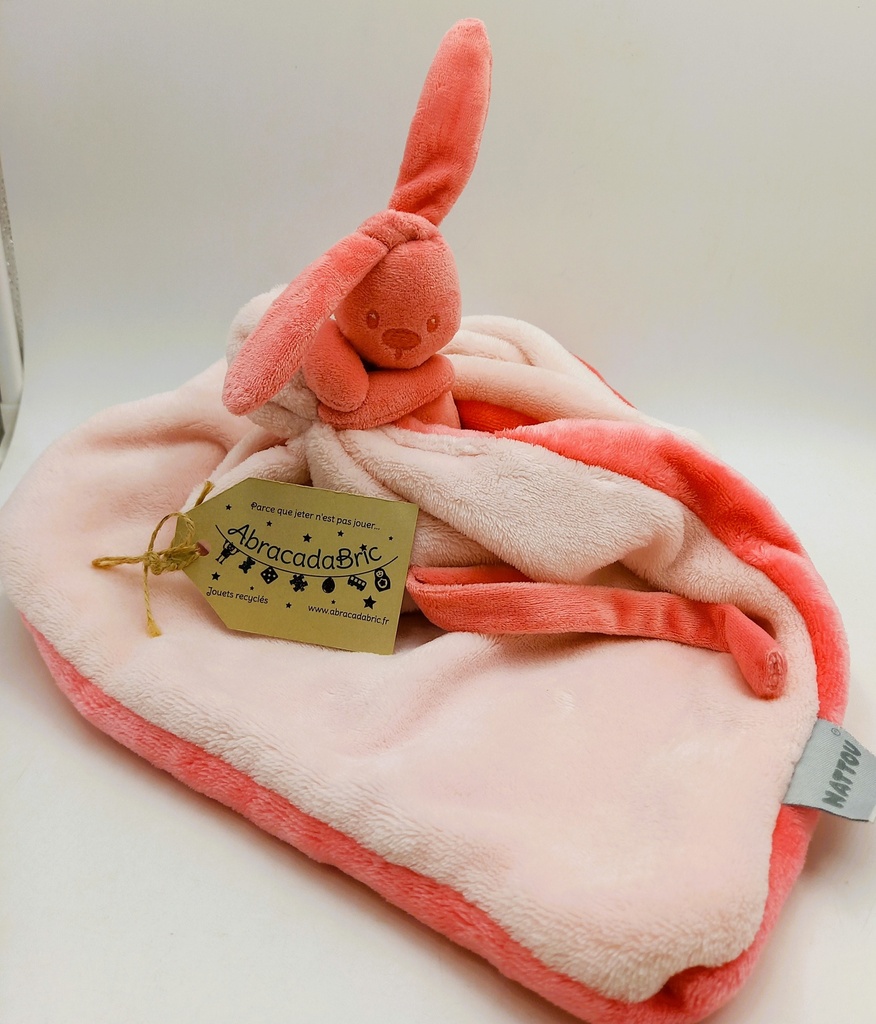 Doudou lapin couverture -65cm- NATTOU 