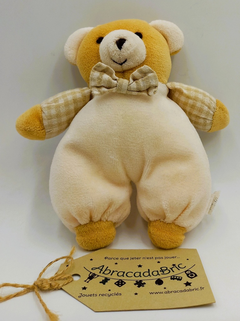 Peluche ours souriant - 17cm - SINETEX