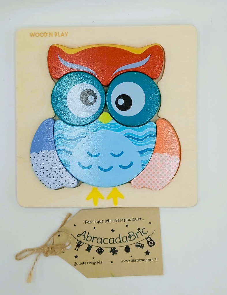 Puzzle en bois encastrable - KING JOUET