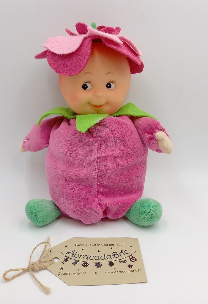 Doudou Poupée framboise 22cm - LES TOUFOUS BY MUNDiA