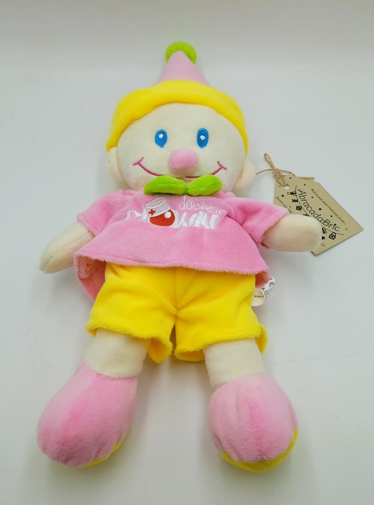 Peluche docteur clown - 40cm - NiCOTOY 