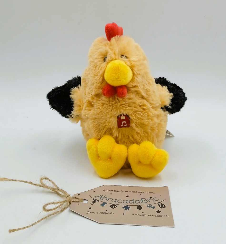 Peluche poule sonore 17cm - GiPSY