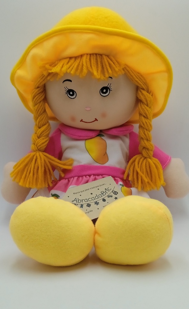 Poupée chiffon couleur d'été 44cm