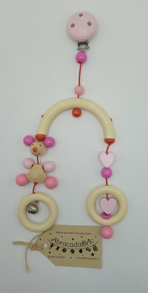 Mobile musique rose en bois - HEiMESS