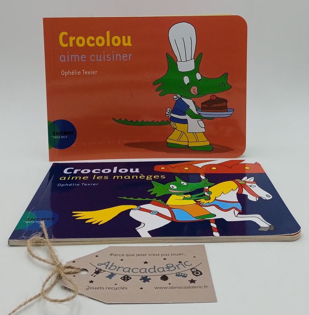 Lot x2 : "Crocolou aime cuisiner" et "Crocolou aime les manèges" - ACTES SUD