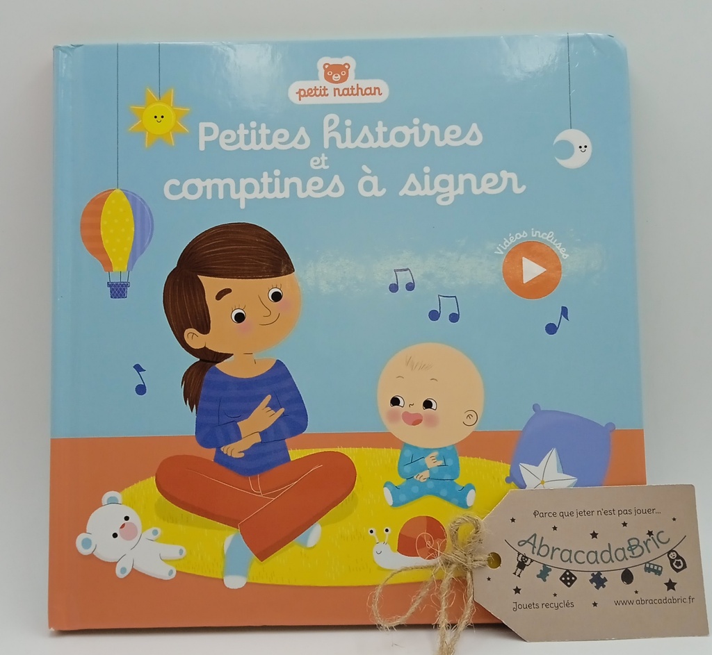 Petites histoires et comptines à signer - NATHAN 