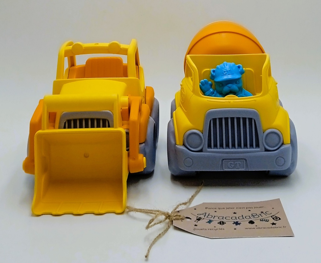 Camion pelleteuse et camion toupie - GREEN TOYS