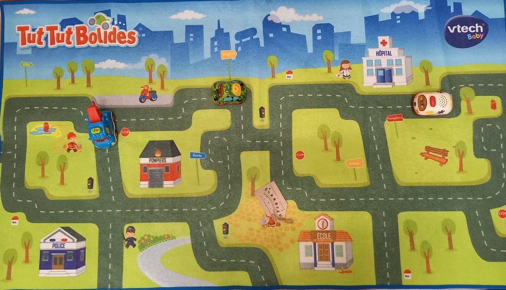 Tapis de route géant Tut Tut bolide - VTECH   