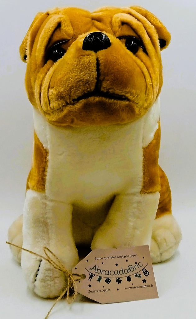 Peluche chien Sharpei 28cm 